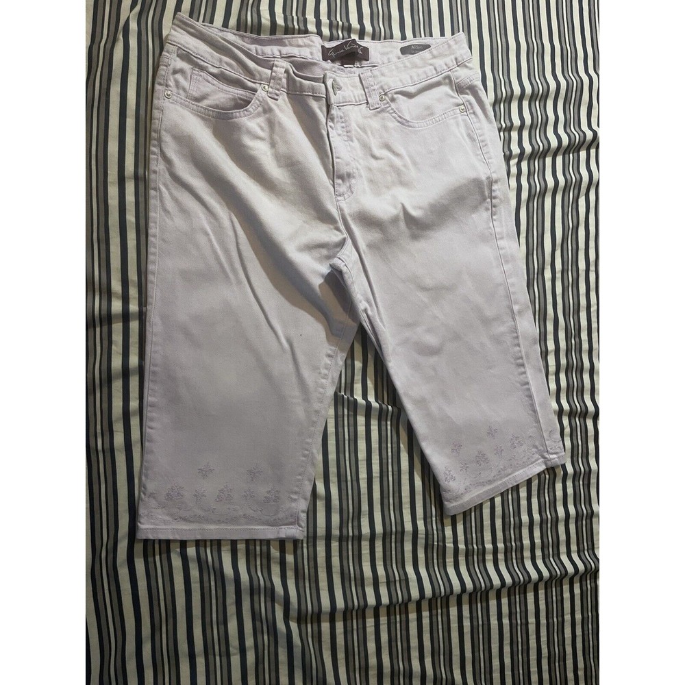 Gloria Vanderbilt Aiden Skimmer Capri pants Sz 14   Y539